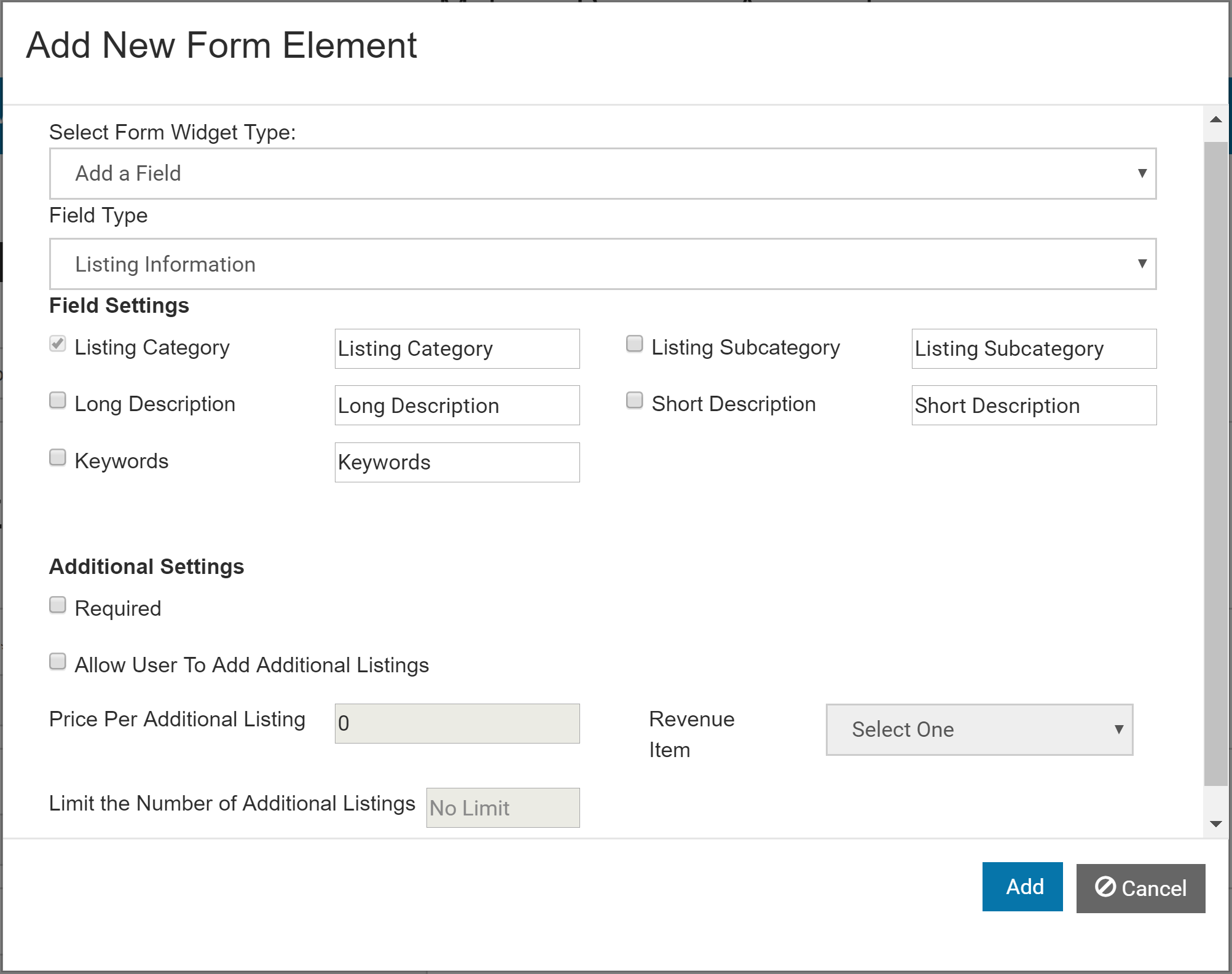 Adding Category Listing Information To Your Online Join Form ...